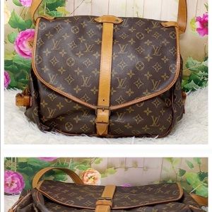 Authentic Louis Vuitton Saumur 35 Crossbody Purse